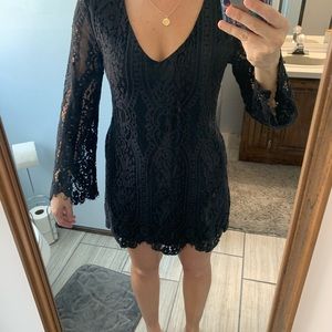 Lace little black dress